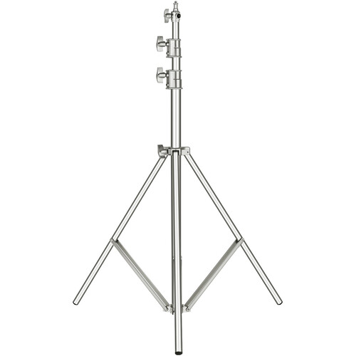Heavy-duty stainless steel photography light stand with universal adapter on display – Camera Video, Photographers Tripods & Monopods in Kenya