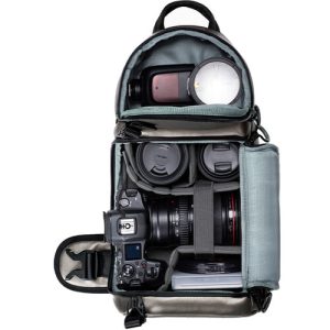 Golden K&F Concept Camera Sling Bag with a 10-liter capacity, designed for carrying camera equipment securely and stylishly.