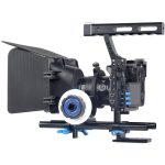 YELANGU C500 Camera Cage, a durable and versatile accessory for securely mounting and protecting cameras, featuring multiple mounting points and a sleek black design.