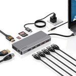 The Powerology 12in1 Hub is a multifunctional adapter designed to extend the capabilities of laptops, tablets, and smartphones that have USB-C ports. This compact and powerful hub provides a range of connection options, making it a useful accessory for both work and leisure.