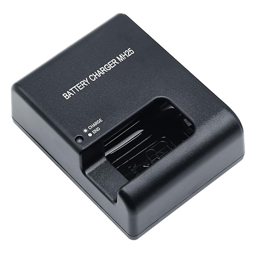 The MH-25a is a battery charger designed specifically for recharging Nikon EN-EL15/EN-EL15a Lithium-ion batteries.