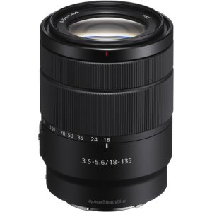 The Sony 18-135mm Lens f/3.5-5.6 OSS Lens is a powerful all-in-one zoom lens designed for Sony's E-mount mirrorless cameras. With a versatile focal length range of 18-135mm (27-202.5mm equivalent on APS-C sensors), it covers wide-angle to telephoto perspectives, making it perfect for travel, portraits, and general photography. The lens features Optical SteadyShot (OSS) image stabilization to reduce blur from camera shake, ensuring sharp results even at longer focal lengths. Its compact design and fast, silent autofocus make it an excellent choice for both stills and video.