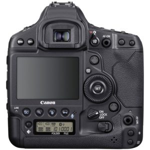 Canon EOS-1D X Mark III DSLR Camera (Body Only) displayed on a neutral background, showcasing its professional design and controls.