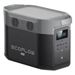 EcoFlow DELTA Max 1600 portable power station with 1.6kWh capacity, solar-compatible, for home backup or outdoor adventures.