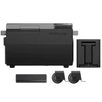 EcoFlow GLACIER portable refrigerator with sleek design, ideal for camping, road trips, and outdoor adventures. Features efficient cooling, battery-powered operation, and durable construction.