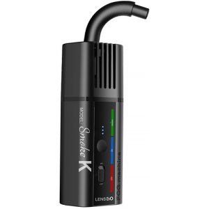 LENSGO Smoke K handheld mini fog machine, a compact and portable 30W device for creating smoke effects, ideal for photography, parties, and events.