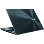 ASUS ZenBook Pro Duo 15 OLED laptop with dual 4K screens, multi-touch display, and sleek design, showcased by Camera Stuff Kenya.