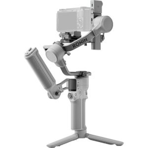 DJI RS 4 Mini stabilizer balancing a Sony A7 mirrorless camera for smooth handheld footage