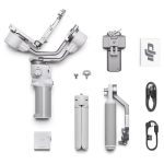 DJI RS 4 Mini stabilizer balancing a Sony A7 mirrorless camera for smooth handheld footage