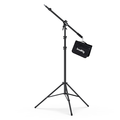 SmallRig Air-Cushioned Boom Stand with Sandbag – Adjustable aluminum light stand for photography and videography, ideal for stable lighting setups.