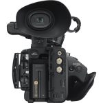 Sony HXR-NX5R NXCAM professional camcorder with built-in LED light, 3 CMOS sensors, and 20x optical zoom for high-quality video recording.