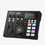 Maono Podcast Production Studio bundle for two people in Kenya – professional audio mixer, XLR mics & accessories for podcasting & streaming.