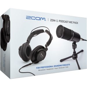 Zoom ZDM-1 Podcast Mic Pack with Headphones, Windscreen, XLR & Stand – Best DSLR Microphone for Filmmaking in Kenya – CameraStuffKenya.com