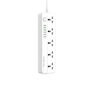 LDNIO 2500W Power Strip Extension Cable with 5 AC sockets and 6x USB Ports - heavy-duty multi-plug for cameras, phones, and electronics in Kenya