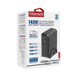 Promate Super Speed 140W Charging Station – affordable camera accessories in Kenya from Camera Stuff Kenya