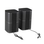 Kisonli Bluetooth and Wired Computer Speakers black set, showing the clean design and USB power feature, price in Kenya.