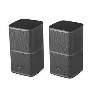 Kisonli Bluetooth and Wired Computer Speakers black set, showing the clean design and USB power feature, price in Kenya.
