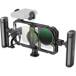 SmallRig x Brandon Li All-in-One Mobile Video Cage with dual handles and filter mount for smartphone filmmaking in Kenya.