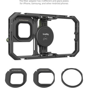 SmallRig x Brandon Li All-in-One Mobile Video Cage with dual handles and filter mount for smartphone filmmaking in Kenya.