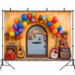 Bonvvie Balloon Decoration Photography Background with Stand for professional birthday shoots at Camera Stuff Kenya.