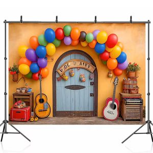 Bonvvie Balloon Decoration Photography Background with Stand for professional birthday shoots at Camera Stuff Kenya.