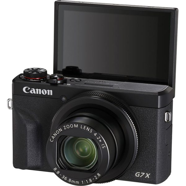 Canon PowerShot G7 X Mark III Digital Camera with flip screen for vlogging.