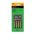 Kodak AA Rechargeable Batteries (4 Pack) with Charger for professional camera gear at Camera Stuff Kenya.