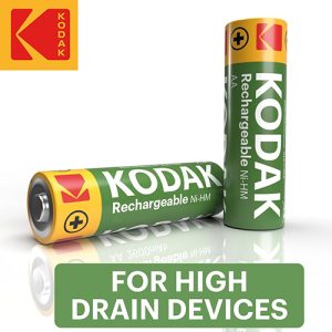 Kodak AA Rechargeable Batteries (4 Pack) with Charger for professional camera gear at Camera Stuff Kenya.