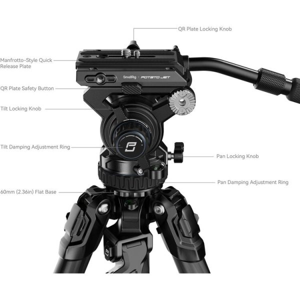 SmallRig x Potato Jet TRIBEX Carbon Fiber Camera Tripod with X-Clutch technology at Camera Stuff Kenya.