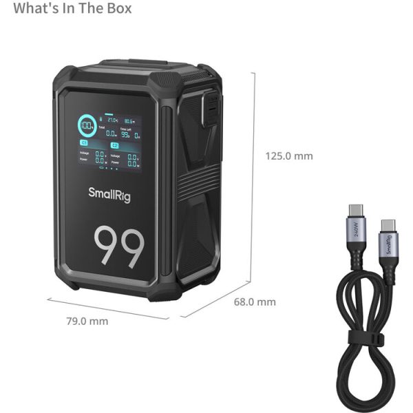 SmallRig X-Touch Smart Triple-Proof X99 V-Mount Battery for professional cinematography at Camera Stuff Kenya.