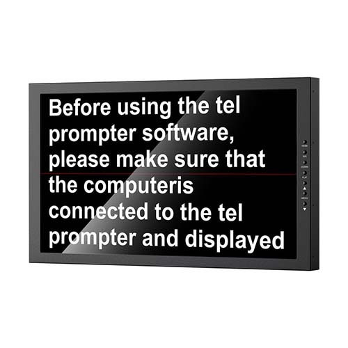 Desview DT20 Dual-Screen 20 inch Teleprompter Kit Kenya with two synchronized displays for interviewer and guest prompting