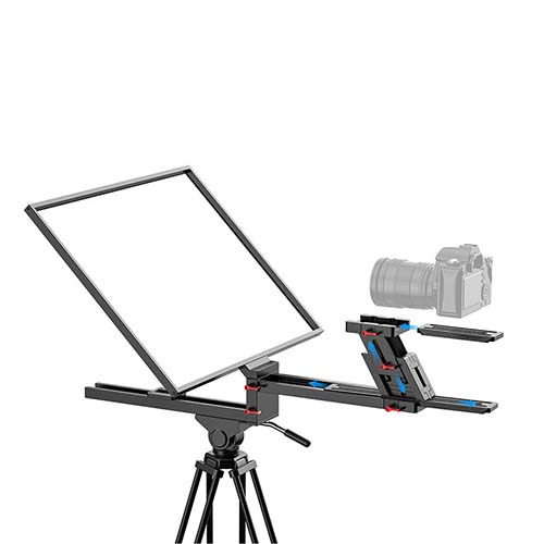 Desview DT20 Dual-Screen 20 inch Teleprompter Kit Kenya with two synchronized displays for interviewer and guest prompting