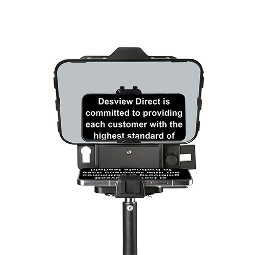 Desview P8 Teleprompter Kenya with universal mounting for mobile phones tablets and cameras