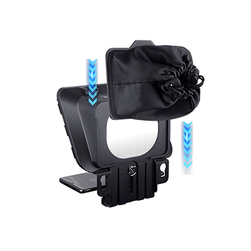 Desview P8 Teleprompter Kenya with universal mounting for mobile phones tablets and cameras