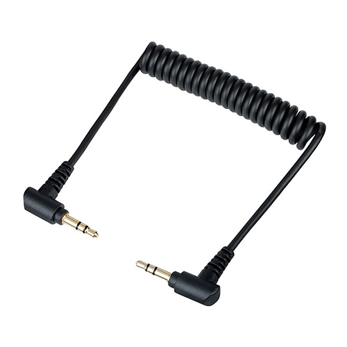 3.5mm TRS to TRS coiled angled audio cable for cameras, microphones, and mobile devices in Kenya