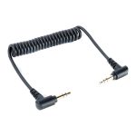 3.5mm TRS to TRS coiled angled audio cable for cameras, microphones, and mobile devices in Kenya