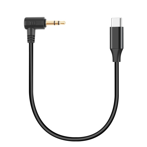 3.5mm TRS to USB-C angled adapter cable Kenya for microphone recording