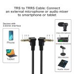 Essential camera accessories for smartphone audio recording in Nairobi 3.5mm TRS to TRRS Coiled Angled Audio Adapter Cable
