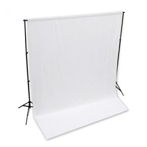 Professional White Muslin Photo Video Background and Stand for studio photography in Kenya.