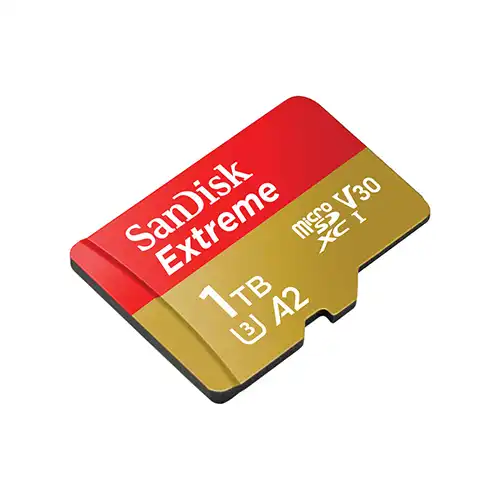 SanDisk 1TB Extreme UHS-I microSDXC memory card with SD adapter at Camera Stuff Kenya in Nairobi