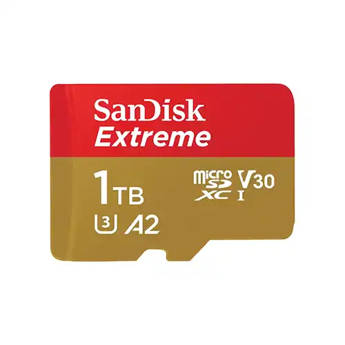 SanDisk 1TB Extreme UHS-I microSDXC memory card with SD adapter at Camera Stuff Kenya in Nairobi