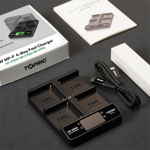 Accsoon TOPRIG 100W 4-bay NP-F fast charger in Kenya