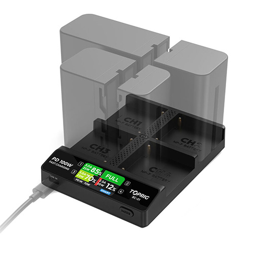 Accsoon TOPRIG 100W 4-bay NP-F fast charger in Kenya