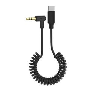 Comica CVM-D-UC II 3.5mm TRS to USB-C coiled audio adapter for smartphones in Kenya