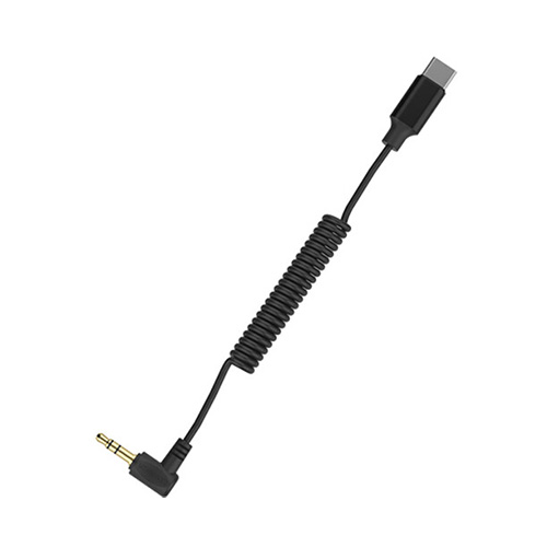Comica CVM-D-UC II 3.5mm TRS to USB-C coiled audio adapter for smartphones in Kenya