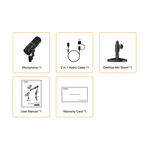 Comica D10 PRO Wireless RGB Dynamic Podcasting Microphone in Kenya