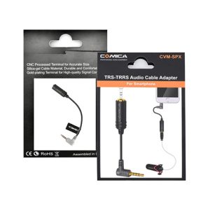 Comica SPX 3.5mm TRS to TRRS audio adapter cable for smartphone microphone recording in Kenya