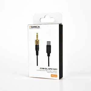 Comica SPX UC 3.5mm TRS to USB-C audio adapter cable for smartphone recording in Kenya