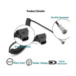 D-Tap to BMPCC 4K 6K Weipu coiled power cable in Kenya