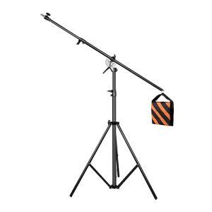 Heavy Duty Boom Stand with Spigot and Sandbag in Kenya for photography lighting and audio setup Heavy Duty Boom Stand with Spigot and Sandbag for studio lighting in Kenya.